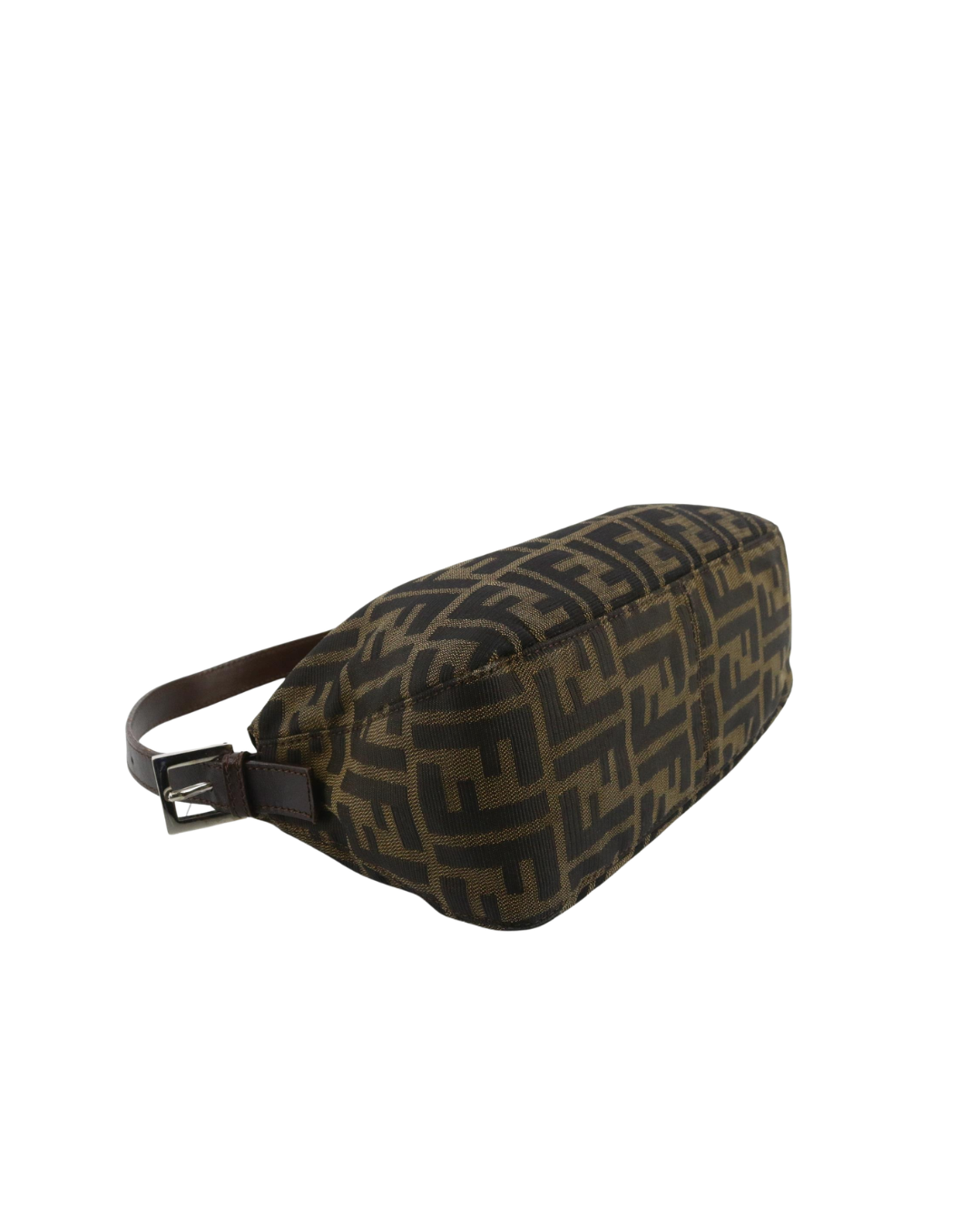 Fendi Zucca Double Flap Shoulder Bag