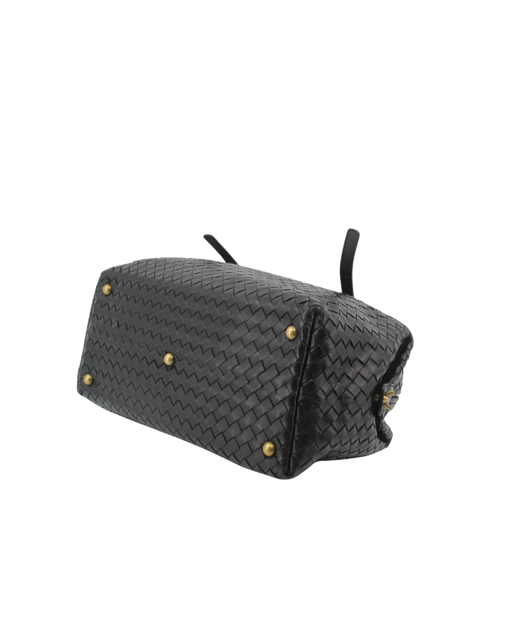 Bottega Veneta Black Boston Handbag