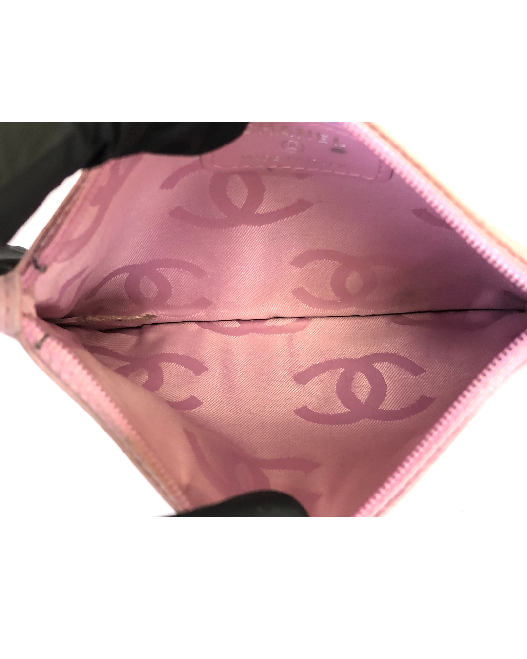 Chanel Pink Leather Pouch