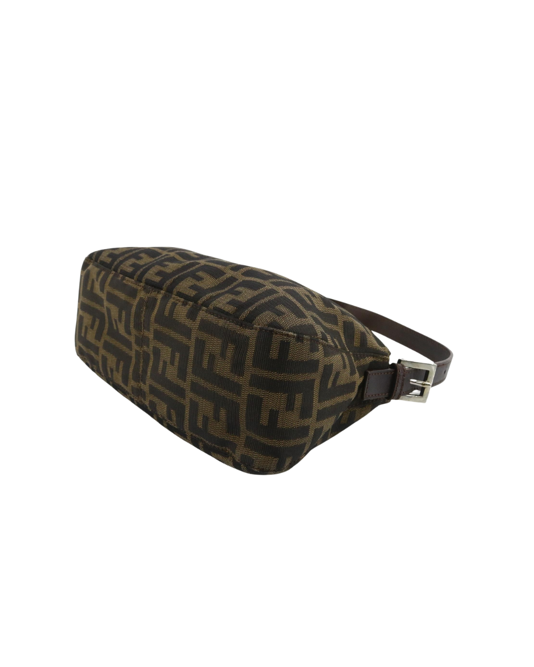 Fendi Zucca Double Flap Shoulder Bag