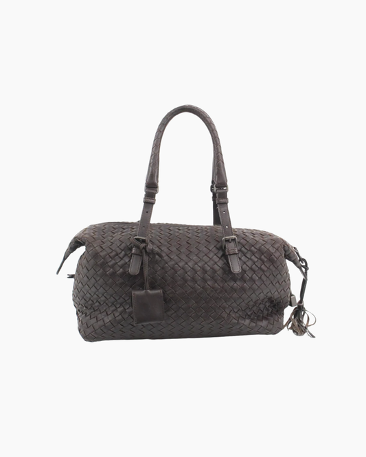 Bottega Veneta Brown Boston Handbag