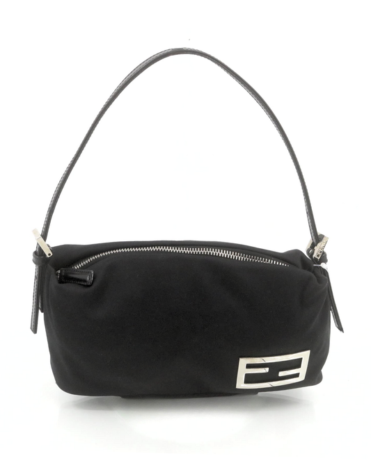Fendi Black Fabric Pochette