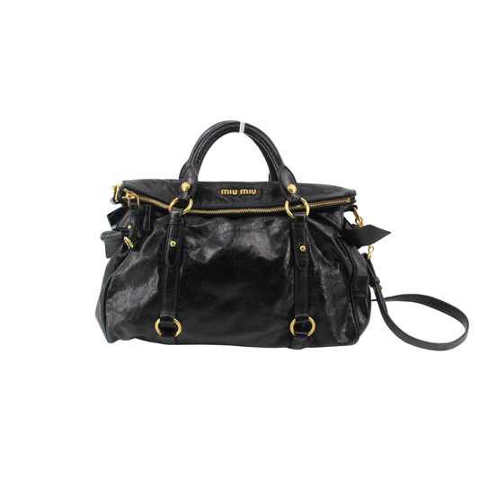 Miu Miu Vitello Leather Bow Bag