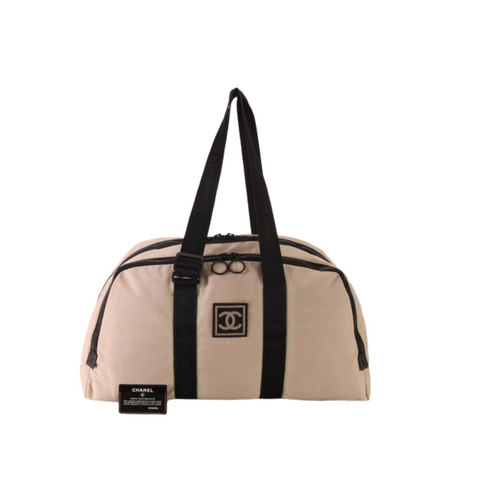 CHANEL, Bags, Authentic Chanel Sports Duffle Bag Nylon Cotton Black