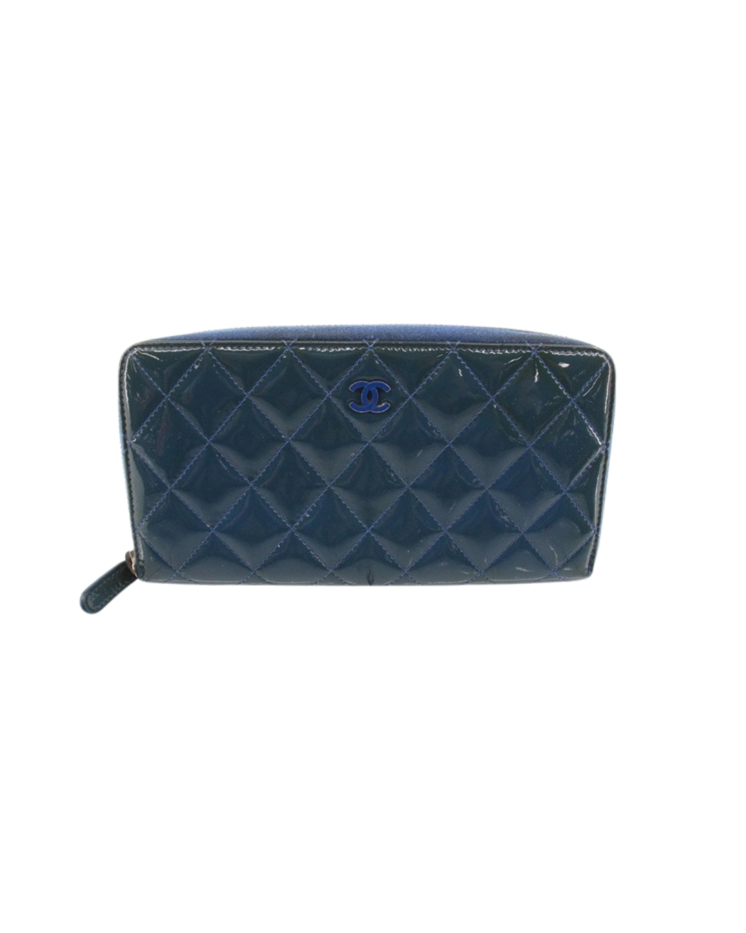 Chanel Blue Patent Wallet