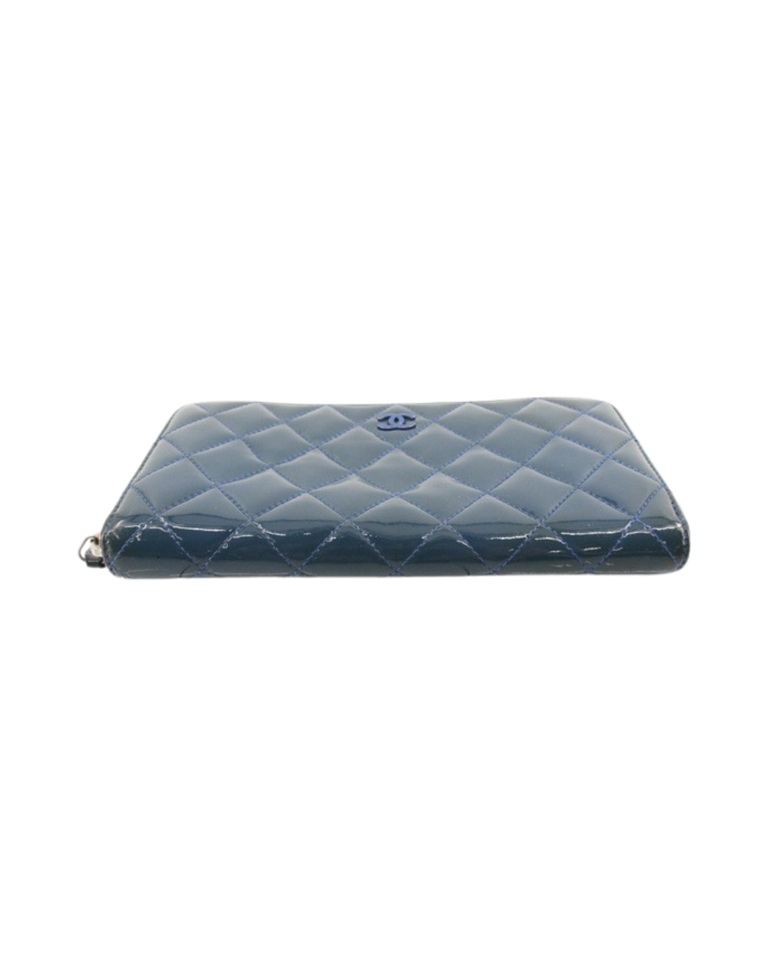 Chanel Blue Patent Wallet