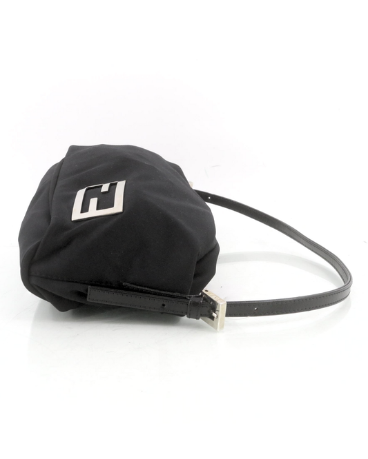 Fendi Black Fabric Pochette