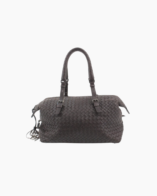 Bottega Veneta Brown Boston Handbag