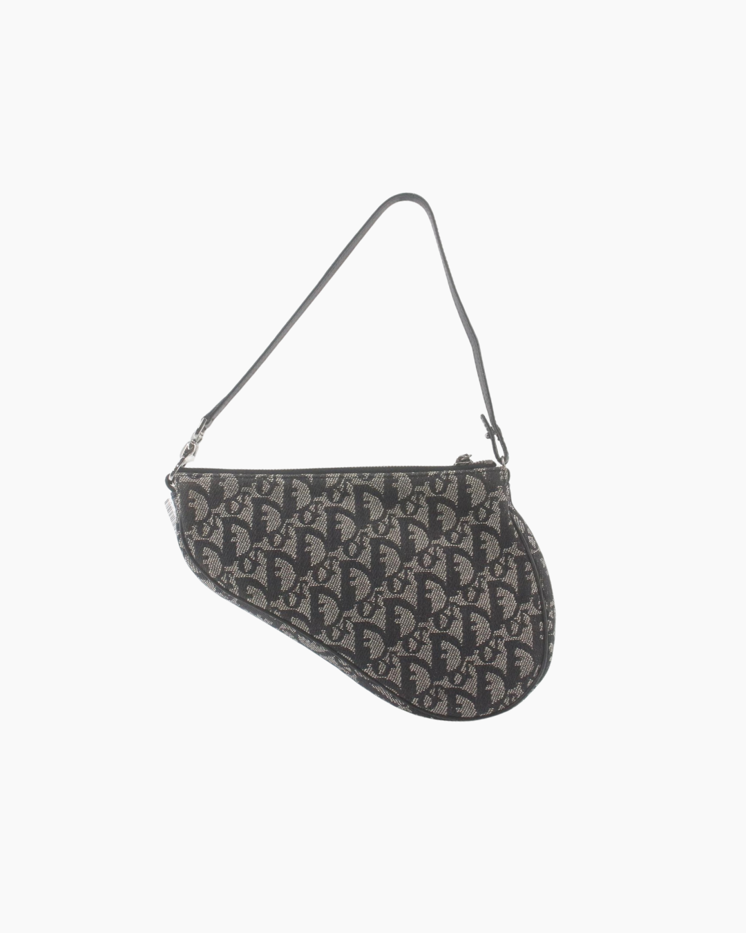 Christian Dior Black Trotter Saddle Pochette