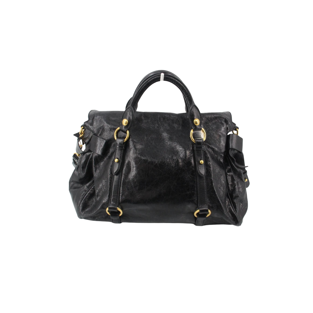 Miu Miu Vitello Leather Bow Bag