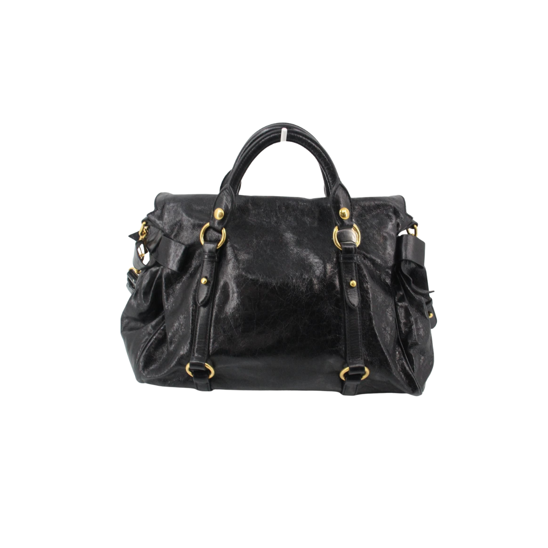 Miu Miu Vitello Leather Bow Bag