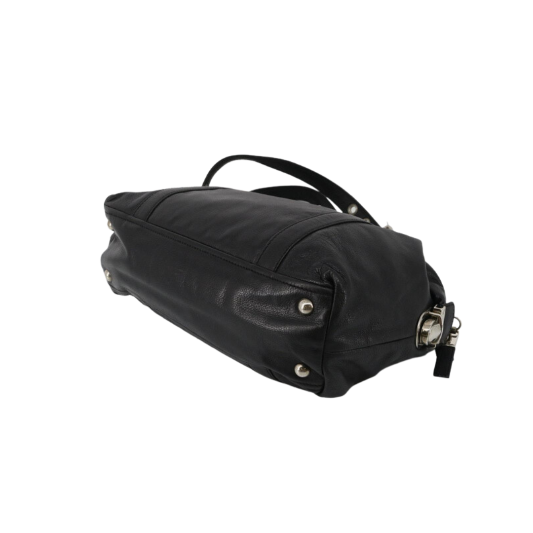 Prada Black Leather Shoulder Bag