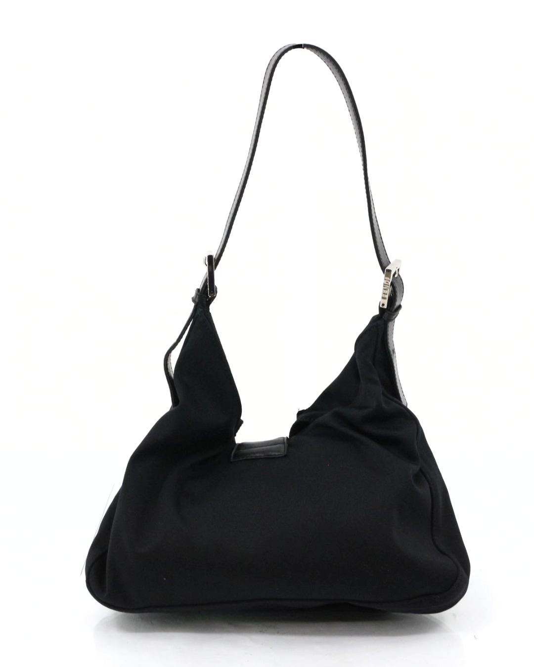 Fendi Black Fabric Hobo