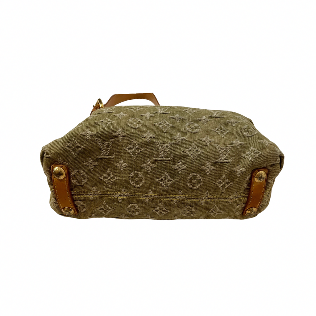 Louis Vuitton Green Denim Baggy