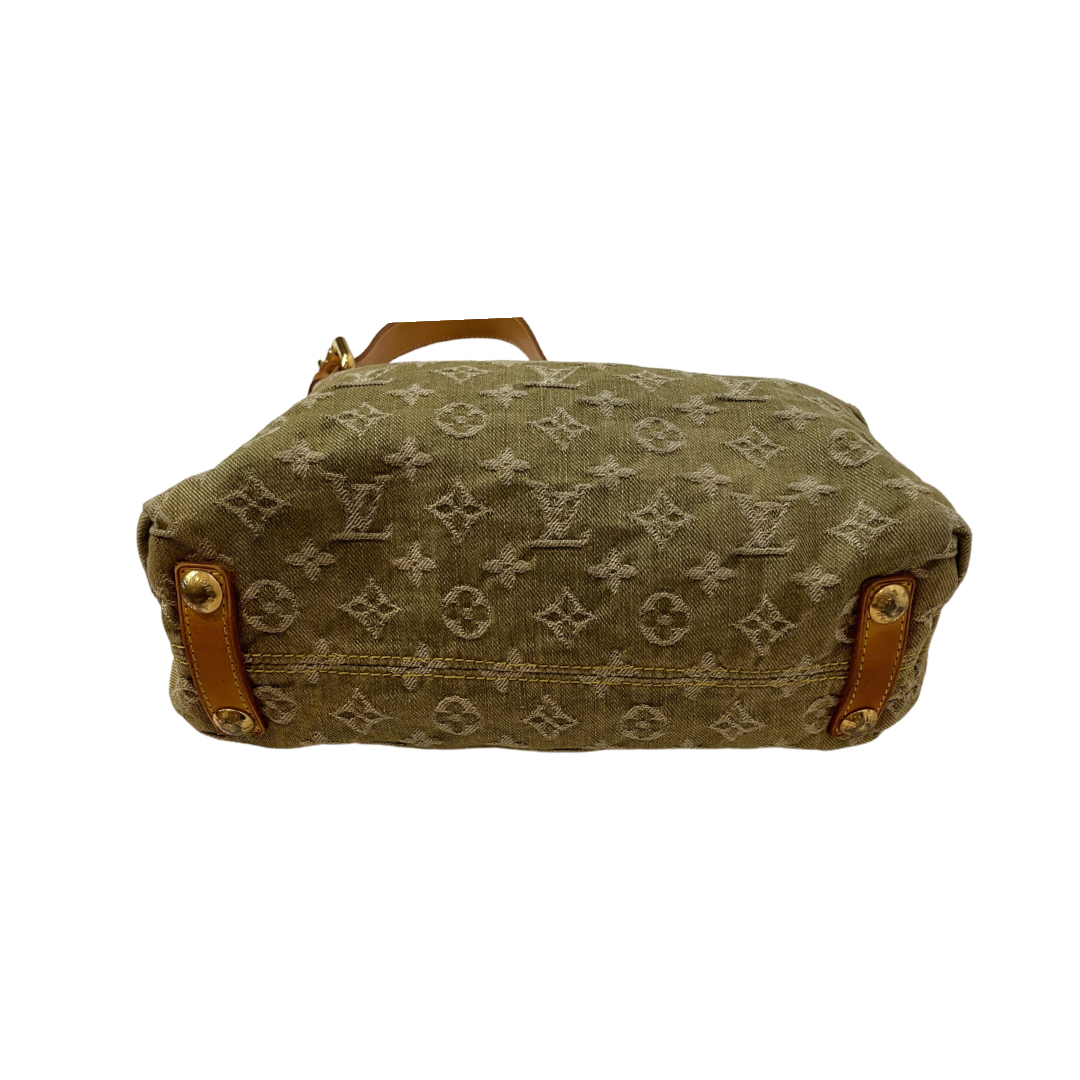 Louis Vuitton Green Denim Baggy
