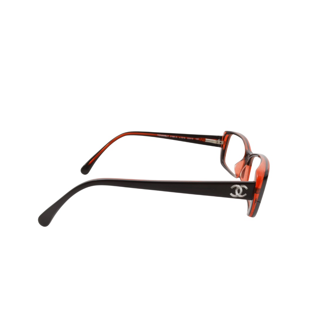 Chanel Burgundy Logo Glasses