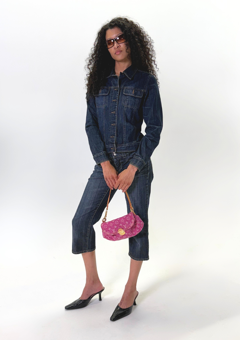 Vintage Louis Vuitton Denim Pleaty Bag – photo 7 of 7
