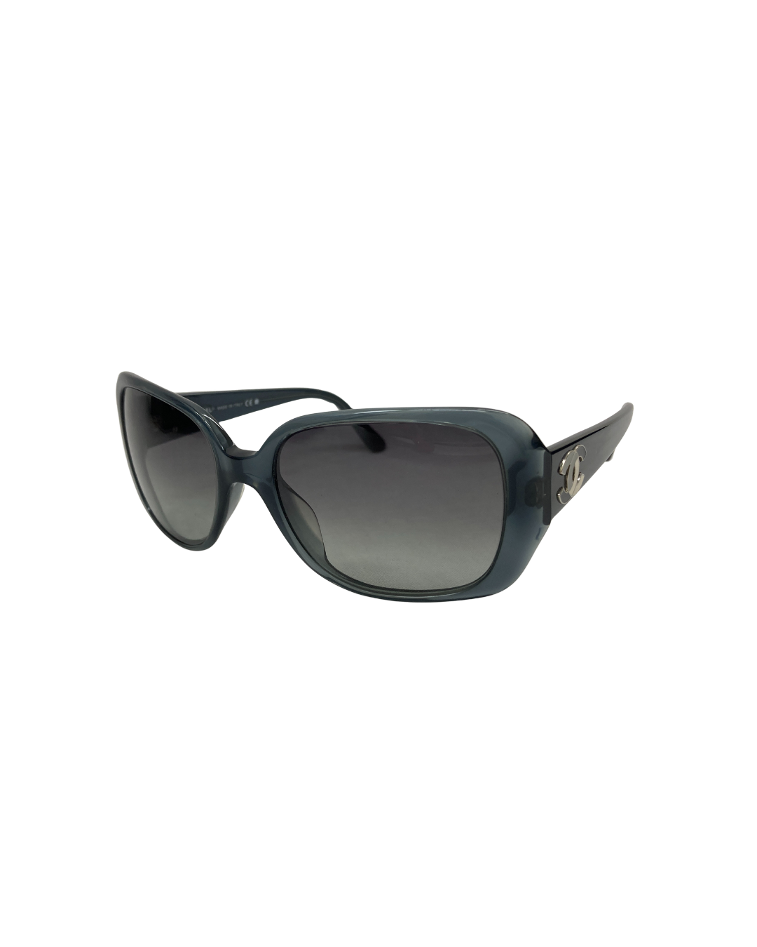 Chanel Blue Logo Oversized Glasses