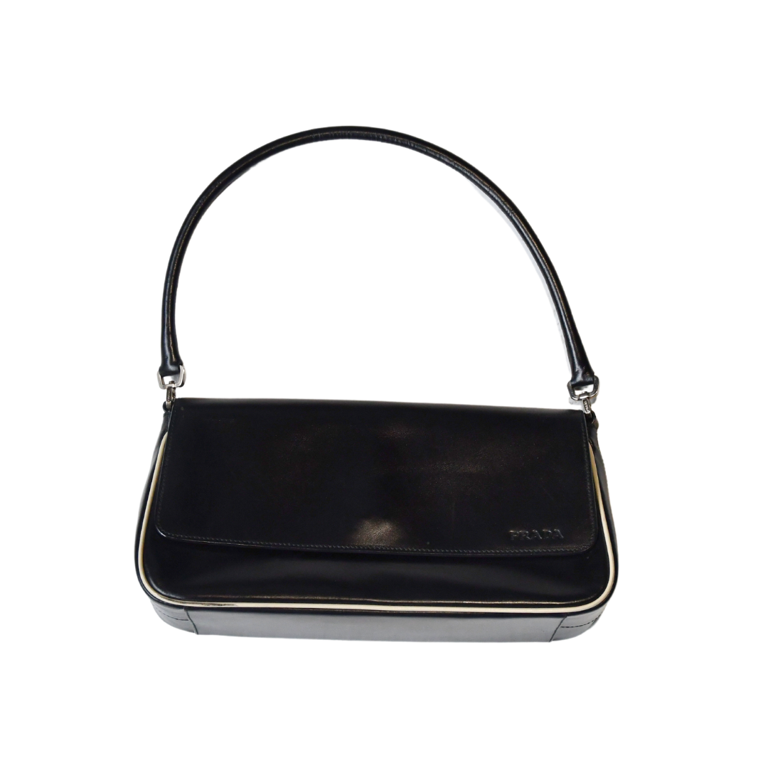 Prada Spazzolato Shoulder Bag