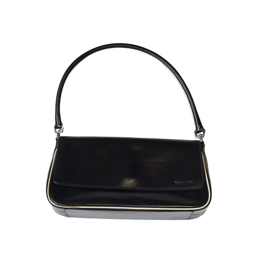 Prada Spazzolato Shoulder Bag