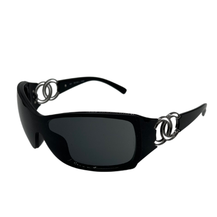 Chanel Black Logo Sunglasses