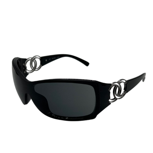 Chanel Black Logo Sunglasses