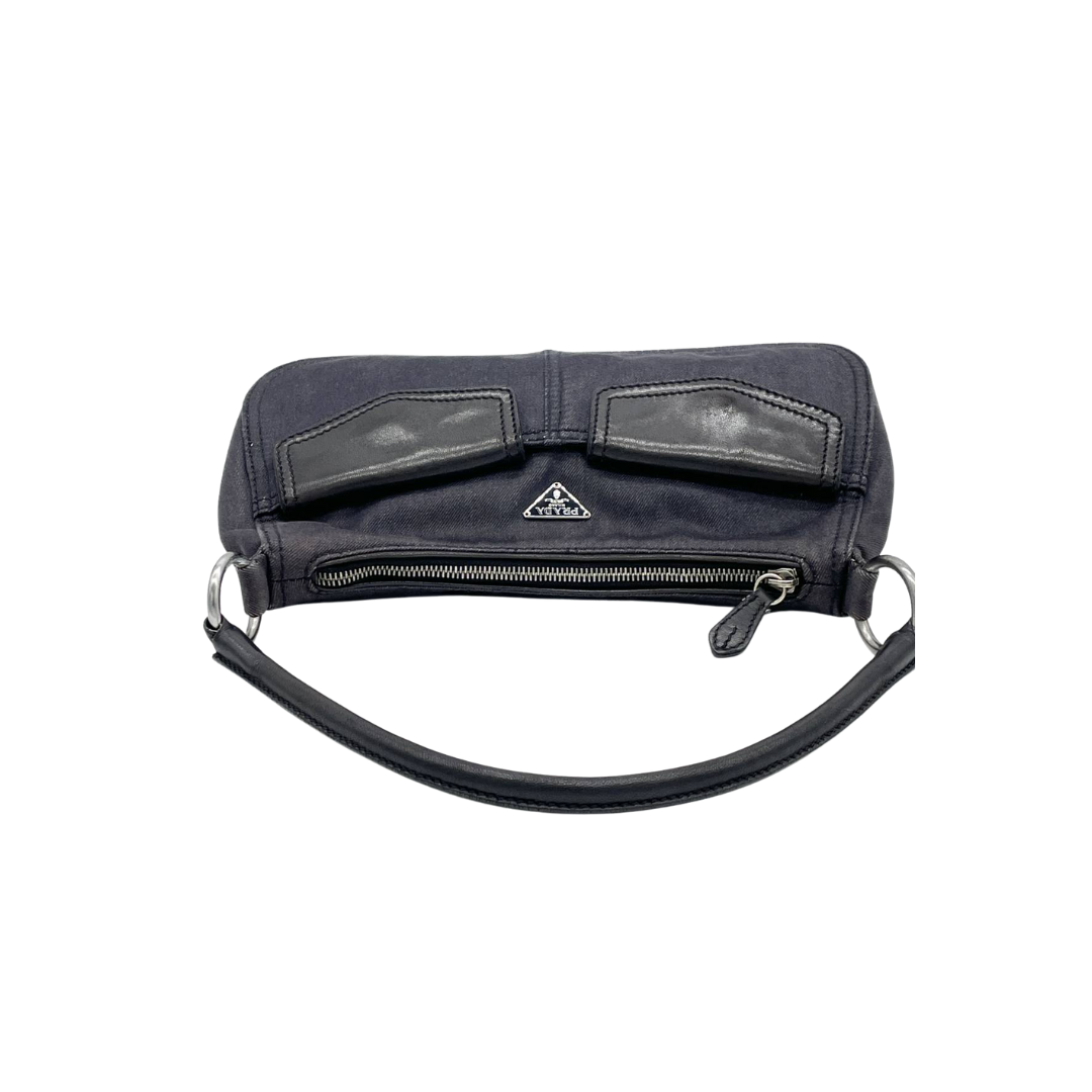 Vintage Prada Denim Shoulder Bag – photo 3 of 5