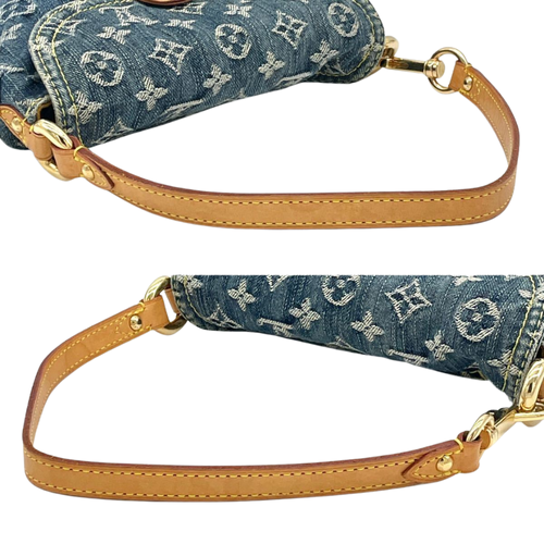 Vintage Louis Vuitton Denim Pleaty Bag – photo 3 of 6
