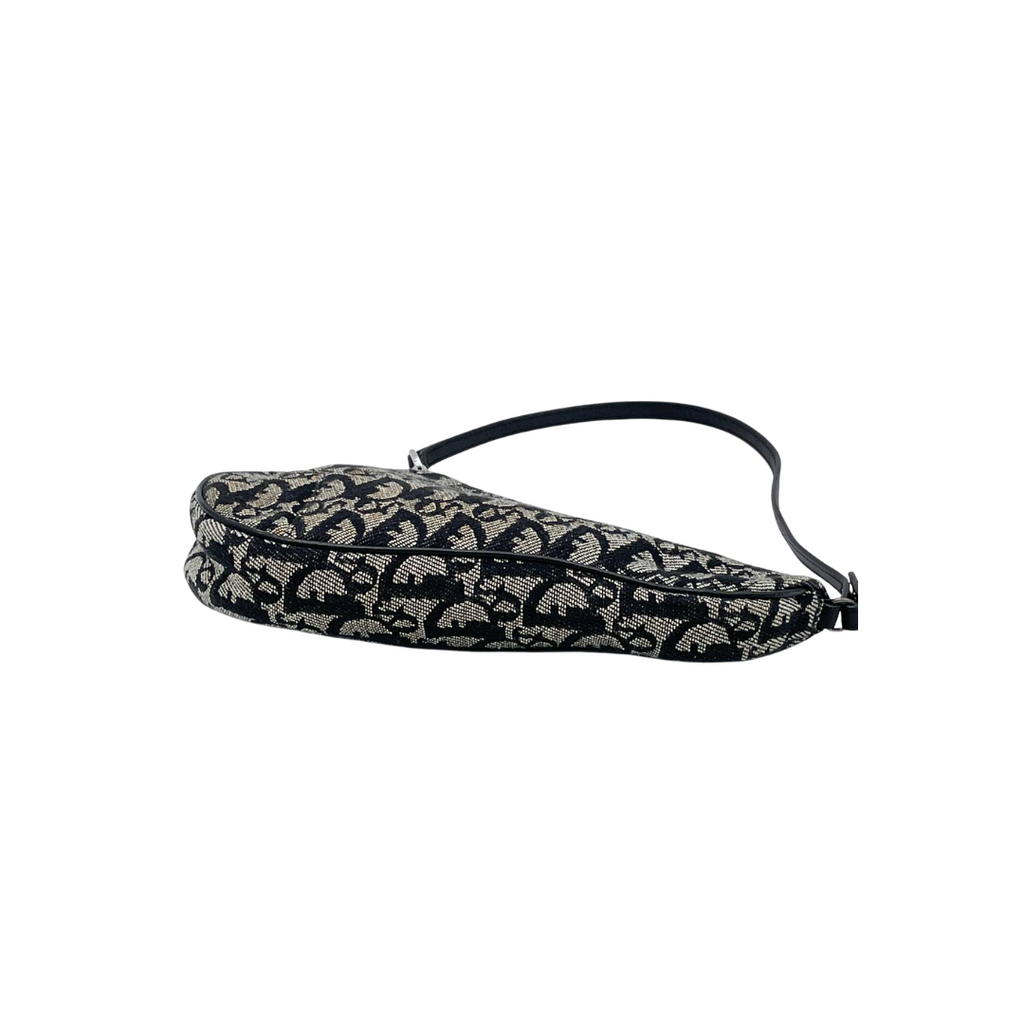 Christian Dior Black Monogram Saddle