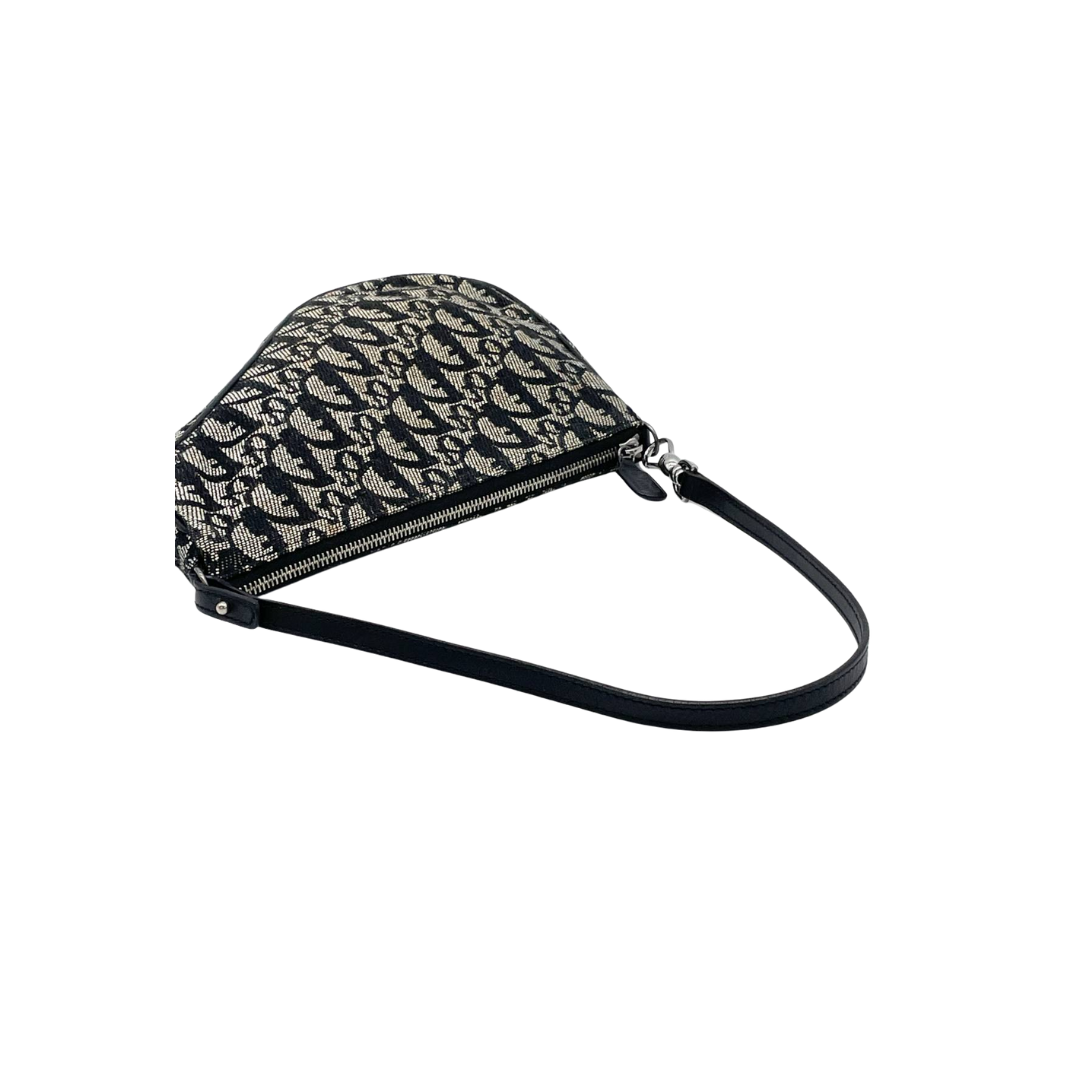 Christian Dior Black Monogram Saddle