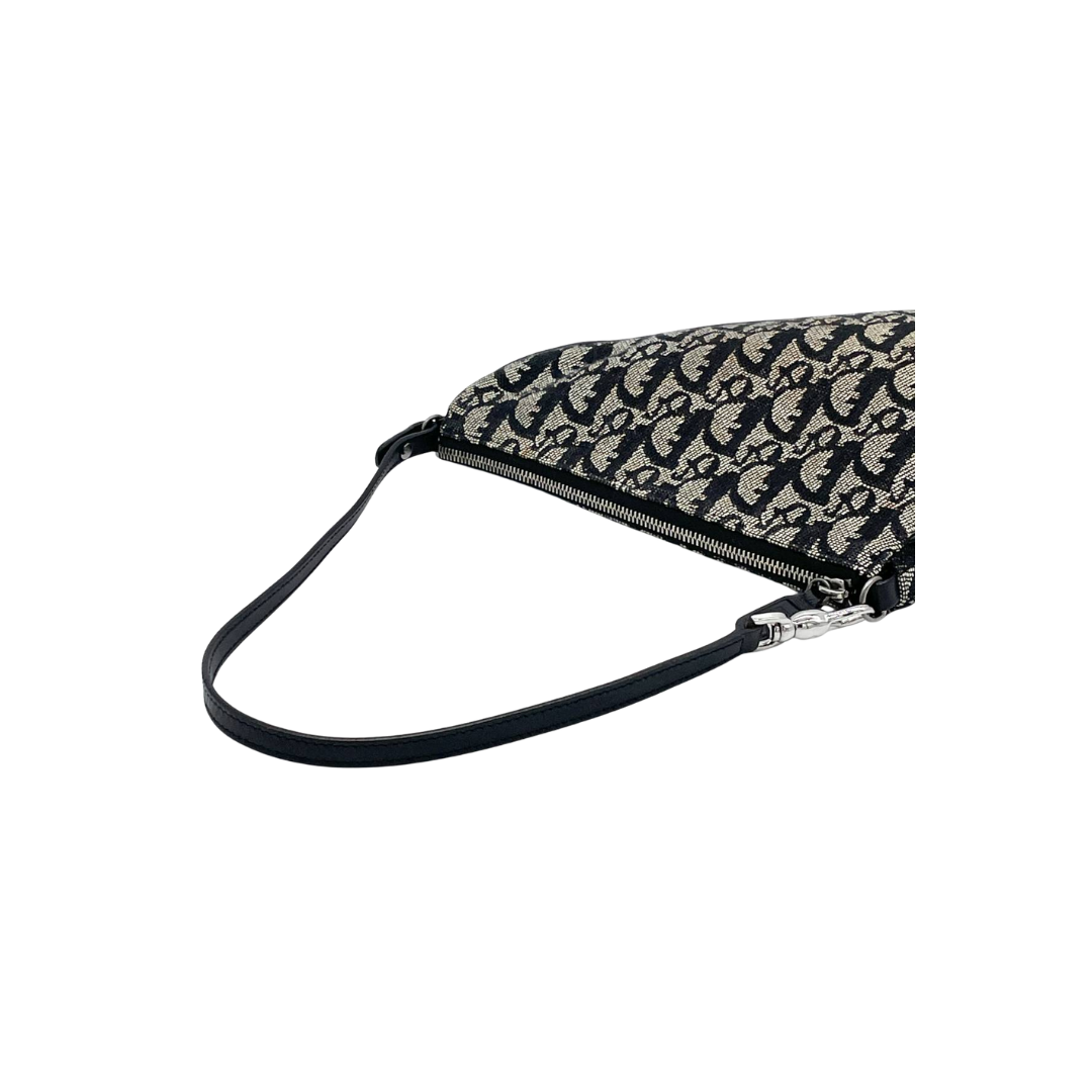 Christian Dior Black Monogram Saddle