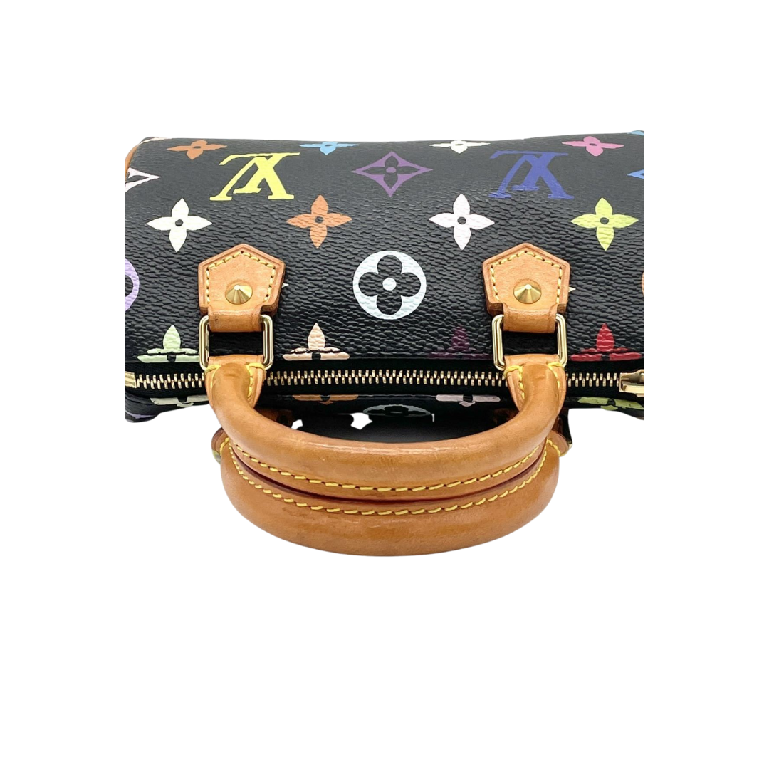 Louis Vuitton x Takashi Murakami Black Nano Speedy