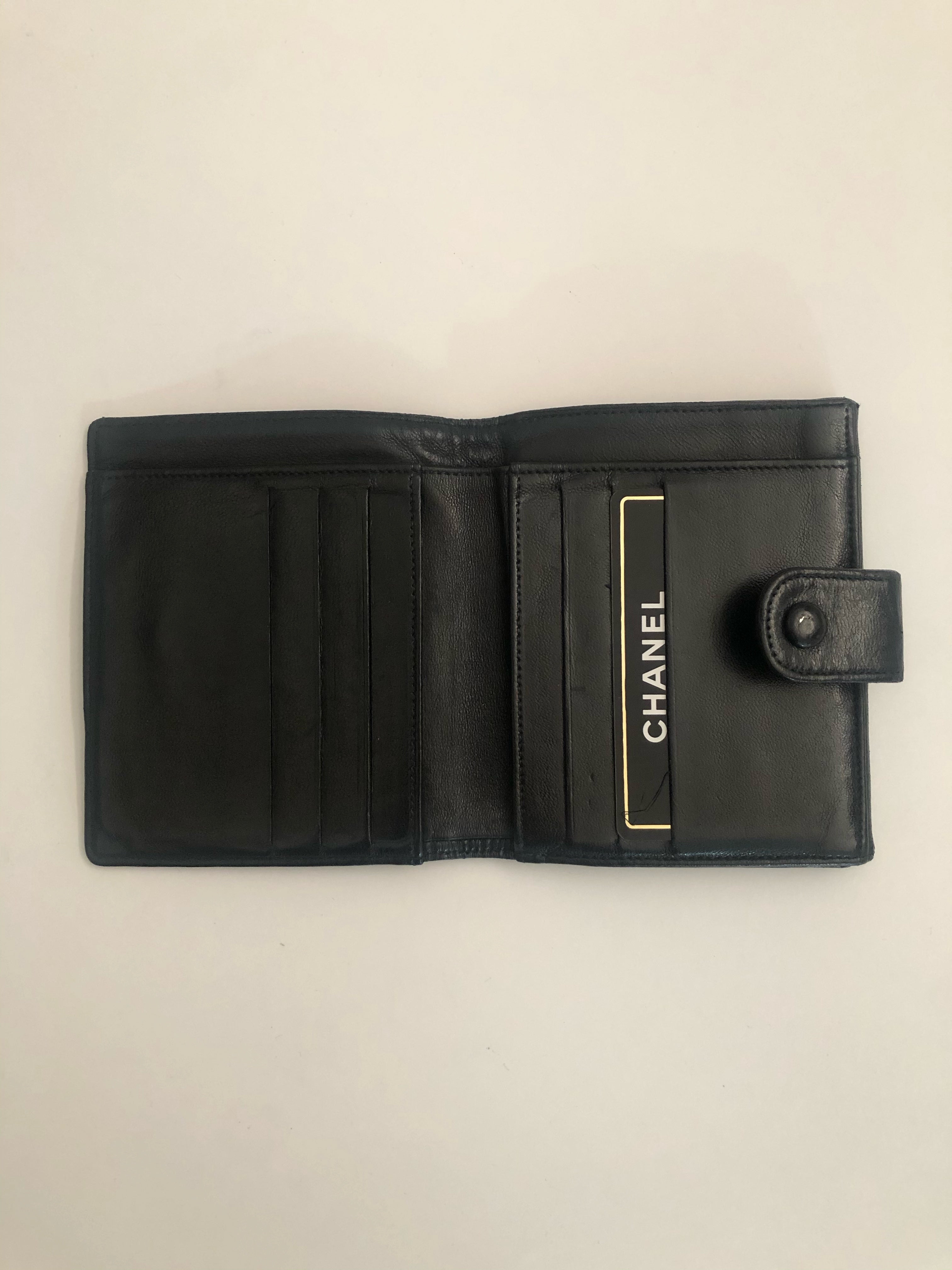 Chanel Lambskin Compact Bi-fold Wallet