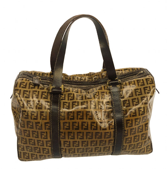 Fendi Brown Boston PVC Zucchino