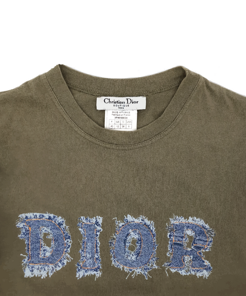 Christian Dior Denim Logo T-Shirt