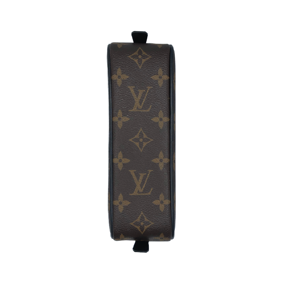 Louis Vuitton Macassar Monogram Canvas GM Pouch w/ SIlver Hardware