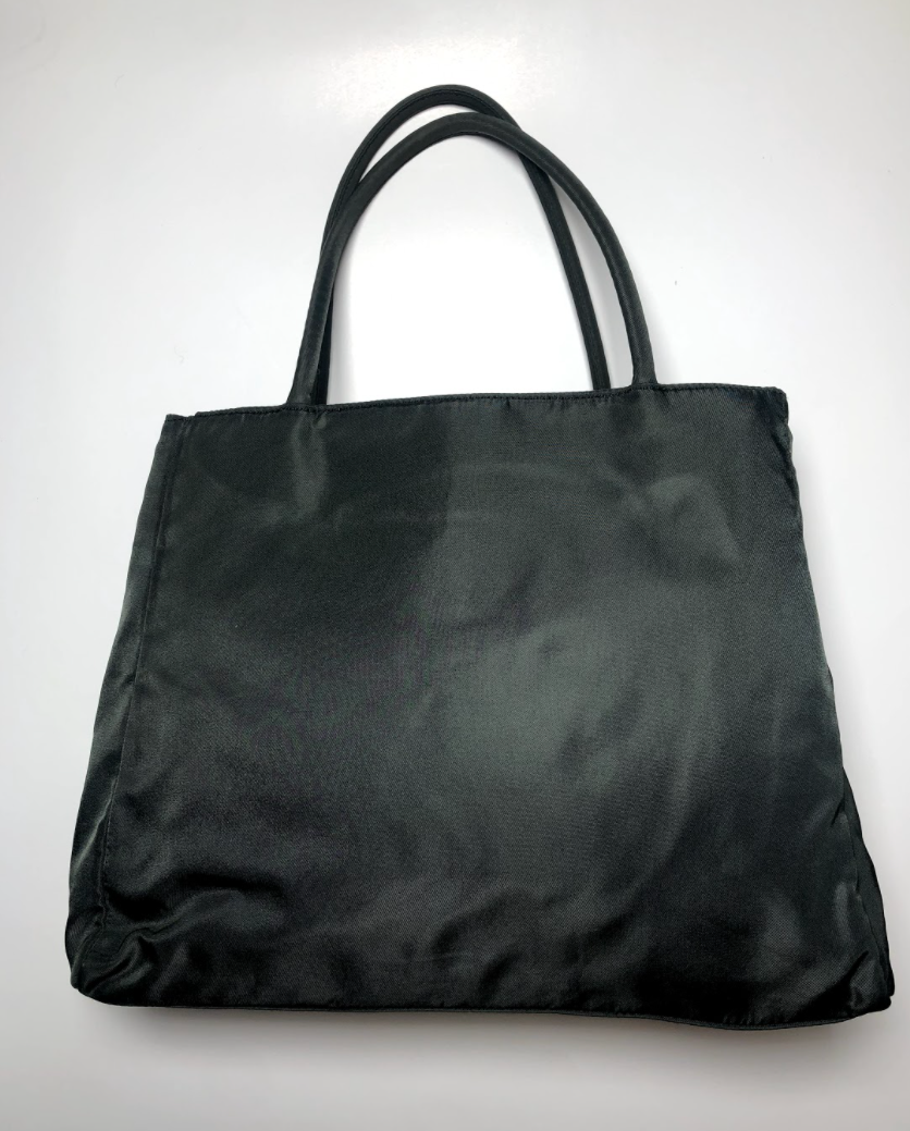 Prada Small Grey Nylon Tote