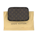 Louis Vuitton Macassar Monogram Canvas GM Pouch w/ SIlver Hardware