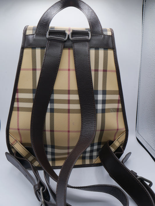Burberry Beige Novacheck Backpack