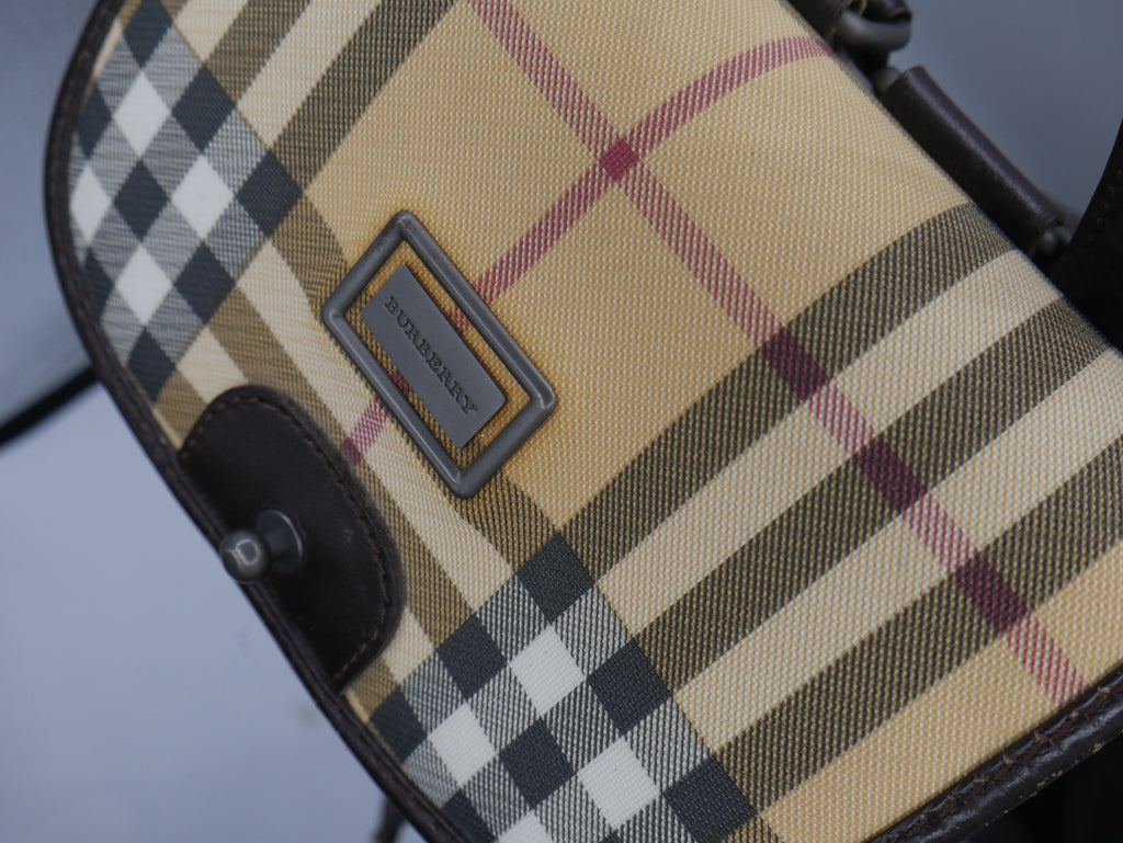 Burberry Beige Novacheck Backpack