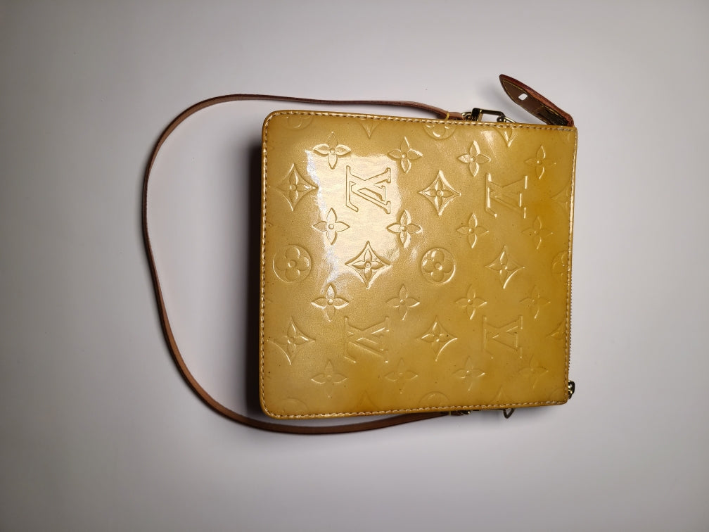 Louis Vuitton Vernis Yellow Shoulder Bag