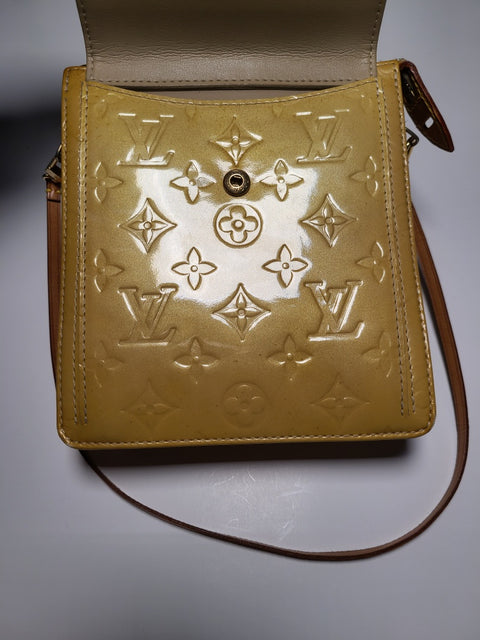 Louis Vuitton Vernis Yellow Shoulder Bag