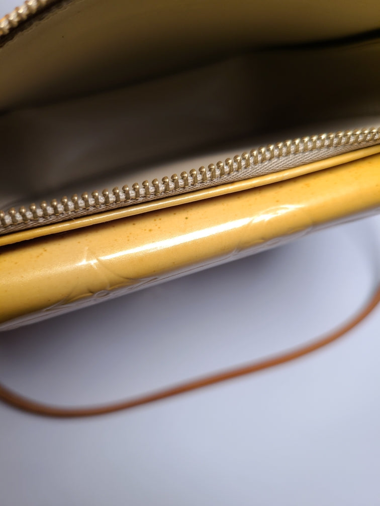 Louis Vuitton Vernis Yellow Shoulder Bag