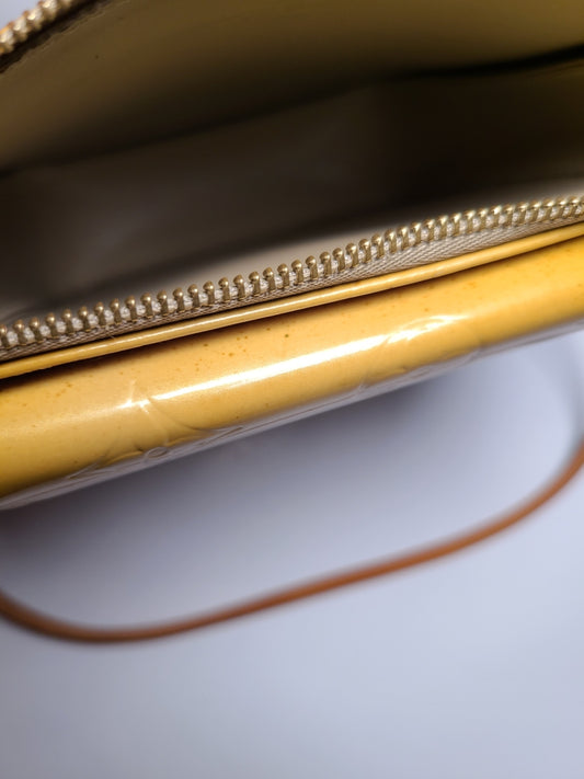 Louis Vuitton Vernis Yellow Shoulder Bag