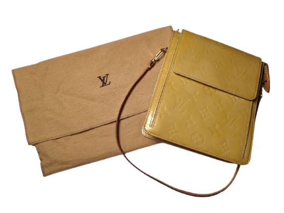 Louis Vuitton Vernis Yellow Shoulder Bag