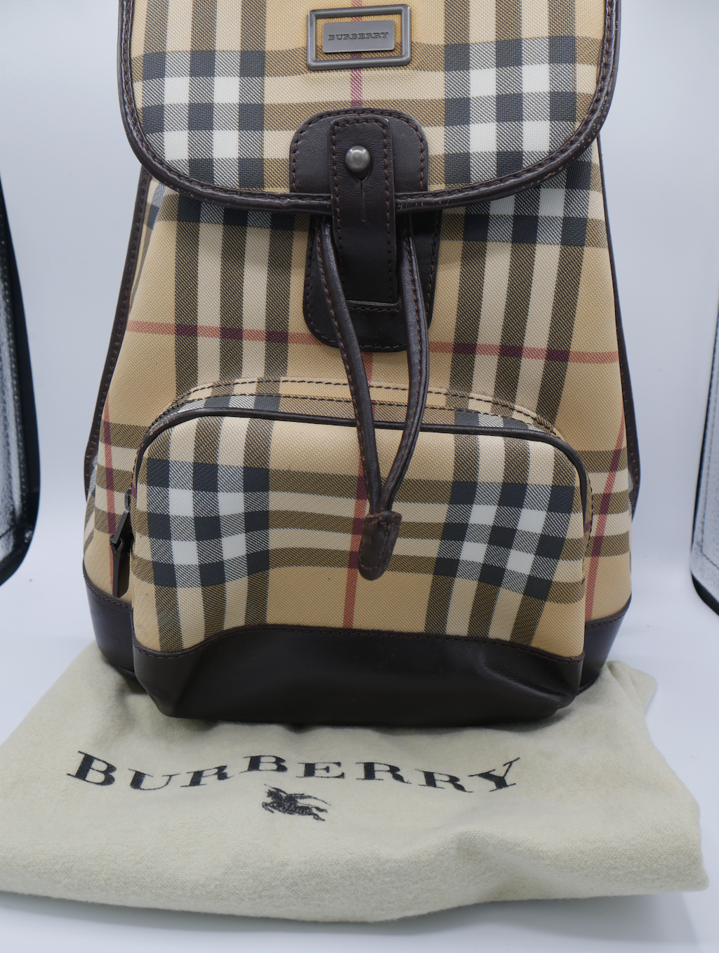 Burberry Beige Novacheck Backpack
