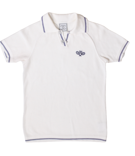 Chanel Sports Logo Embroidered Polo Shirt