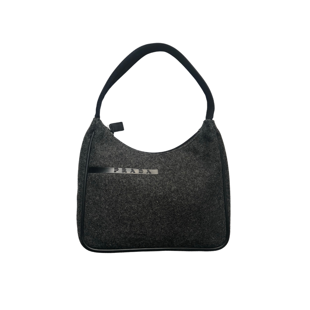 Prada Sport Wool Shoulder Bag