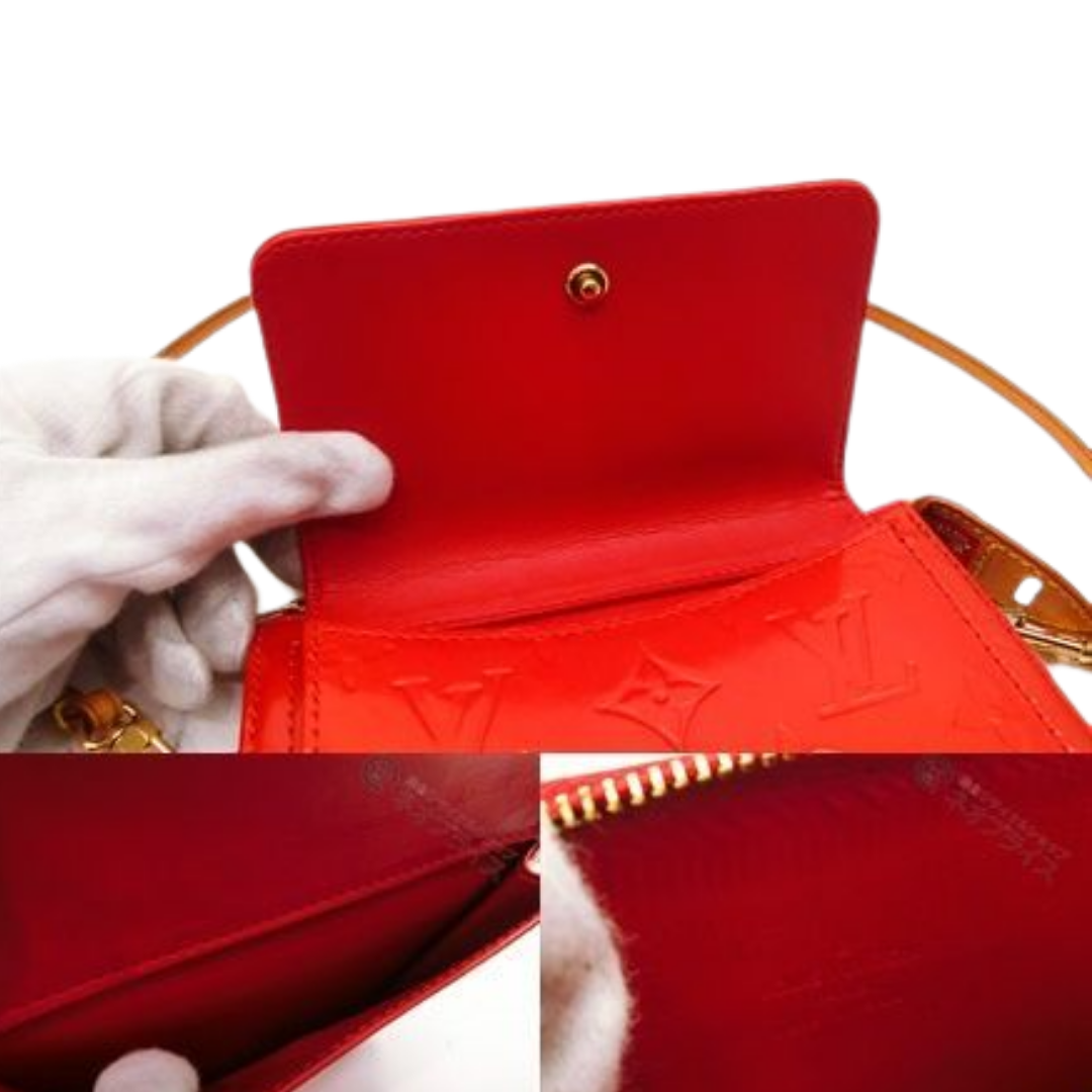 Louis Vuitton Red Vernis Mott