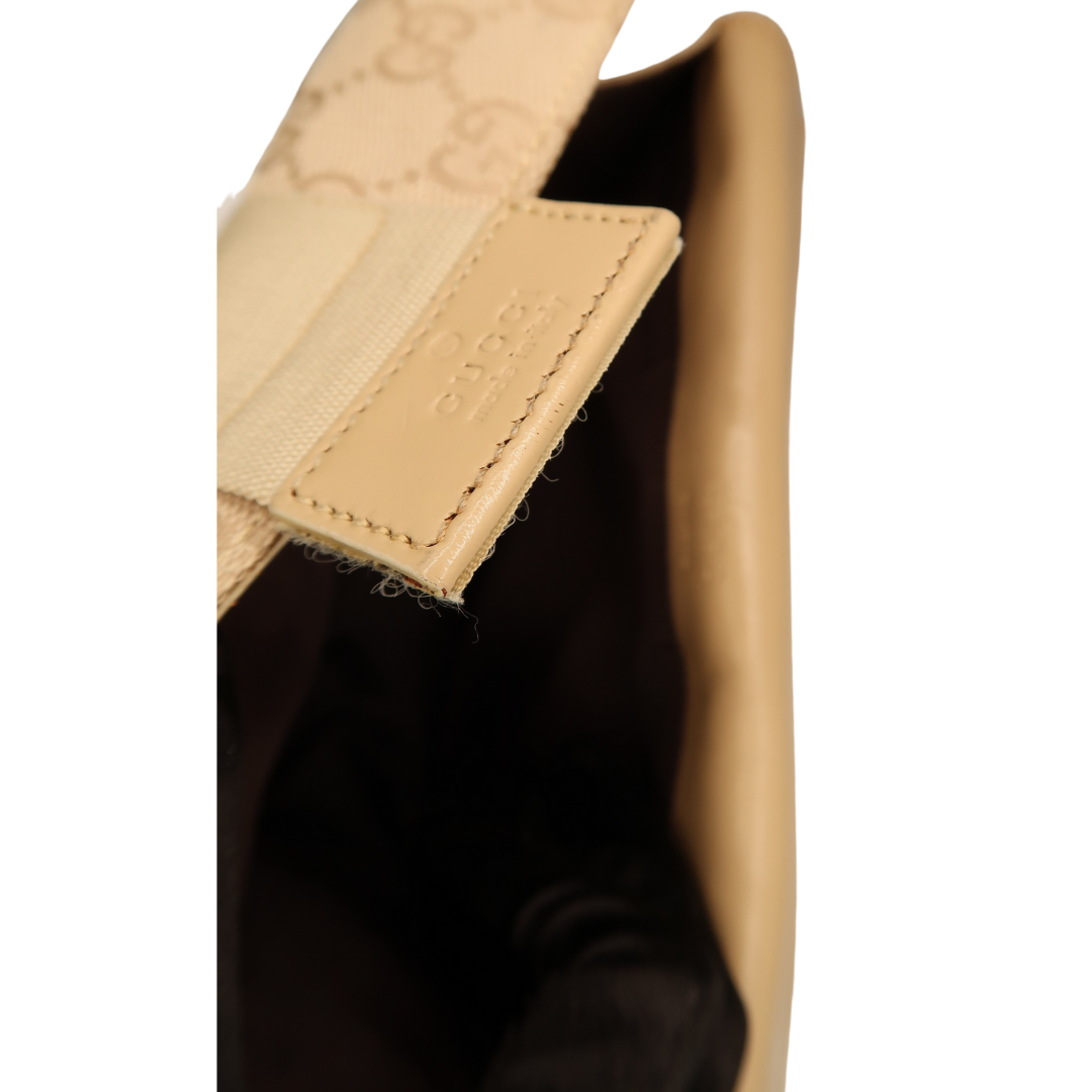 Gucci Monogram Cream Pouch